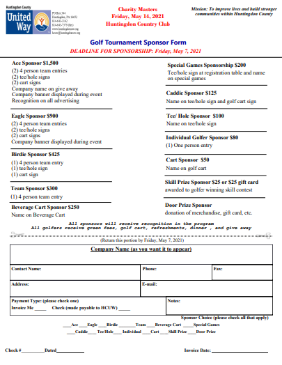 Sponsor Form